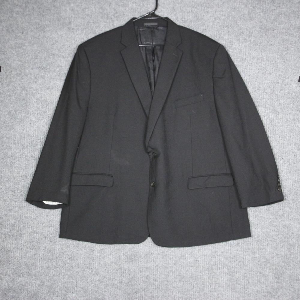Lauren Ralph Lauren Mens Black Wool Blazer Suit Jacket Size 42R